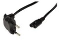 ROLINE Stromkabel Eurostecker M bis IEC 60320 C7 Wechselstrom 250 V 2.5 A 1.8 m 90&deg;