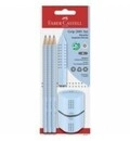 FABER-CASTELL Grip 2001 Bleistift-Set B sky blue 1 Set B&uuml;rokleinmaterial (580074)
