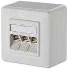 METZ CONNECT Anschlussdose C6Amodul 3 Port 270&deg; AP reinwei&szlig; Ethernet Power over Cat