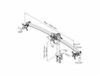 Neomounts by Newstar Tischhalterung für 3 LCD- / Plasmabildschirme Schwarz