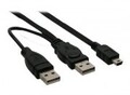 InLine USB-Kabel Mini-USB Typ B M bis USB nur Strom M 2.0 1.5 m Schwarz (33107Y)