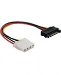 Delock Stromkabel 15 PIN SATA Power M interne Stromversorgung 4-polig W 12 cm (60115)
