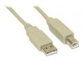InLine USB-Kabel USB M bis Typ B M 10 m beige (34550H)