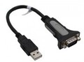 InLine Kabel USB / seriell M bis DB-9 M 25 cm Daumenschrauben Schwarz (33306I)