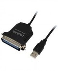 LogiLink Parallel-Adapter USB parallel 1,5 m schwarz (AU0003C)