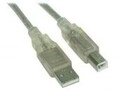 InLine USB-Kabel USB M bis Typ B M 10 m Transparent White (34550T)