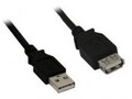 InLine USB-Verl&auml;ngerungskabel USB M bis W 50 cm Schwarz (34650B)