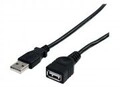 StarTech.com 6 ft Black USB 2.0 Extension Cable A to A M/F USB-Verl&auml;ngerungskabel M