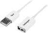 StarTech.com 3m White USB 2.0 Extension Cable A to A M/F...