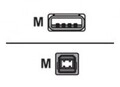 equip USB-Kabel USB M bis Typ B M 2.0 1.8 m Schwarz (128860)