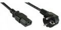 InLine Stromkabel IEC 320 EN 60320 C13 M bis CEE 7/7 SCHUKO M 5 m Schwarz (16655)
