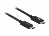 Delock Thunderbolt-Kabel USB Typ C M bis C M 20 V 5 A 50 cm 4K Unterstützung Schwarz