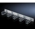 Rittal Rangierpanel RAL 7035 2HE mit 5 Kabelf&uuml;hrungsb&uuml;geln Stahl Grau (7257100)