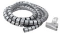 LogiLink Cable Spiral Wrapping Band Kabelf&uuml;hrungsrohr 2.5 m Grau (KAB0013)