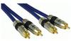 InLine Premium Audiokabel RCA M bis M 25 m doppelt abgeschirmtes Koaxialkabel Blau