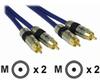 InLine Premium Audiokabel RCA M bis M 2 m doppelt abgeschirmtes Koaxialkabel...