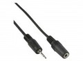 InLine Audio-Adapter 4-poliger Mikro-Stecker W bis Mini-Stecker M 20 cm Schwarz