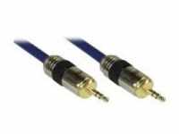 InLine Premium Audiokabel stereo mini jack M bis M 15 m Doppelisolierung (99956P)