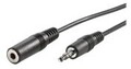 VALUE Secomp Audiokabel Stereo Mini-Klinkenstecker M bis W 3 m Schwarz (11.99.4353)