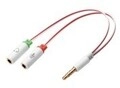 SANDBERG A/S Sandberg Headset Converter Headsetadapter 4-poliger Mini-Stecker M bis