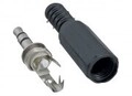 InLine Audio-Stecker Stereo Mini-Klinkenstecker M Schwarz (99100)