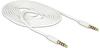 Delock Headset-Kabel 4-poliger Mini-Stecker M bis M 2 m weiß (83441)