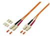 DIGITUS Professional Patch-Kabel SC multi-mode M bis M 2 m Glasfaser 50/125