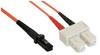 InLine Patch-Kabel MT-RJ M bis SC M 5 m Glasfaser 50/125 Mikrometer OM2 halogenfrei