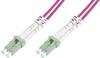 DIGITUS Patch-Kabel LC Multi-Mode M bis M 10 m Glasfaser 50/125 Mikrometer OM4