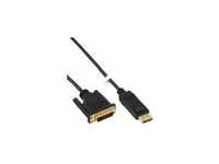 InLine DisplayPort zu DVI Konverter Kabel schwarz 2m (17112)