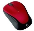 Logitech M235 Maus optisch drahtlos 2,4 GHz kabelloser Empf&auml;nger USB Rot