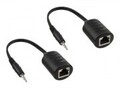 InLine Audio-Adapter RJ-45 W bis Mini-Phone Stereo 3,5 mm M 0.1 m Packung mit 2