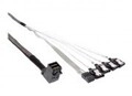 InLine SATA- / SAS-Kabel mit Sidebands gerade durchgef&uuml;hrt 4-Lane 4x Mini SAS HD