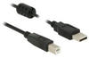Delock USB-Kabel USB M bis Type B M 2.0 2 m Schwarz (84897)