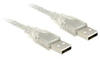 Delock USB-Kabel USB M bis M 2.0 50 cm durchsichtig (83886)