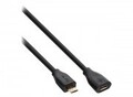 InLine USB-Verl&auml;ngerungskabel Micro-USB Typ B M bis B W USB 2.0 1.5 m Schwarz