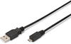 DIGITUS USB Kabel Anschlusskabel A B micro 1.8m (AK-300110-018-S)