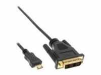 InLine Video- / Audiokabel HDMI / DVI DVI-D M bis mini M 0.5 m abgeschirmt Schwarz