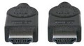 Manhattan High Speed HDMI Cable HDMI-Kabel M bis M 15 m abgeschirmt Schwarz geformt
