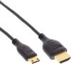 InLine HDMI Superslim Kabel A an C HDMI-High Speed mit Ethernet Premium schwarz /