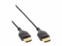 InLine Super Slim High Speed HDMI Cable with Ethernet mit Ethernetkabel M bis M 1 m