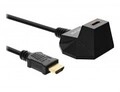 InLine HDMI mit Ethernet-Verl&auml;ngerungskabel M bis W 1 m abgeschirmt Schwarz 4K
