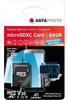AgfaPhoto MicroSDXC UHS I 64 GB Prof. High Speed U3 V30 A1 Extended Capacity SD