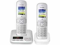 Panasonic KX-TGH722GG, Panasonic perlsilber Analog-Telefon Anrufbeantworter