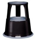 WEDO Kickstool Klappleiter pulverbeschichtetes Metall Schwarz RAL 9005 (212101)