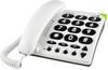 Doro PhoneEasy 311c Telefon mit Schnur Weiß (380000)