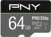 PNY MICRO-SD PRO ELITE 64 GB CLASS Micro SD 64 GB (P-SDU64GV31100PRO-GE)