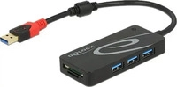 DeLock 62899, Delock Hub 3 x USB 3.1 Gen 1 Desktop Externer 1 Typ-A > 3 x + 2 Slot SD