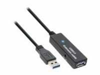 InLine USB-Verlängerungskabel USB Type A W bis A M 3.0 15 m aktiv Schwarz (35656)