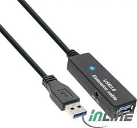 inline 35656, InLine USB-Verl&auml;ngerungskabel USB Type A W bis A M 3.0 15 m aktiv